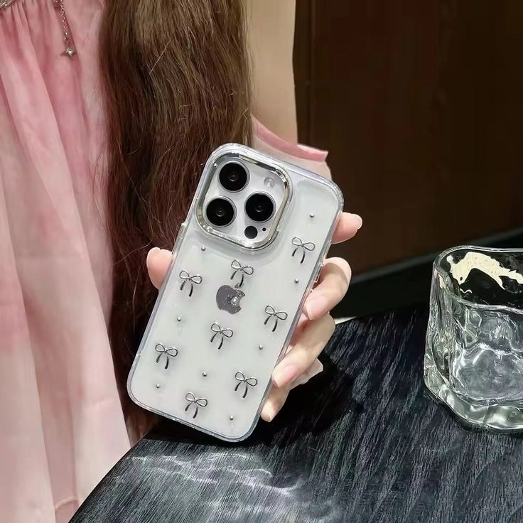 قاب گوشی پامیون اکلیلی(Bowtie Glitter Case)